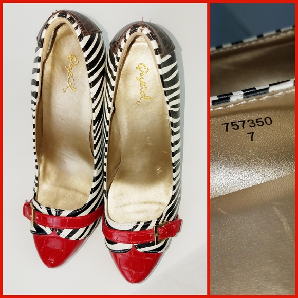 Pin Up Rockabilly Stilettos 5" High Heels by Qupid - Picture 6 of 8